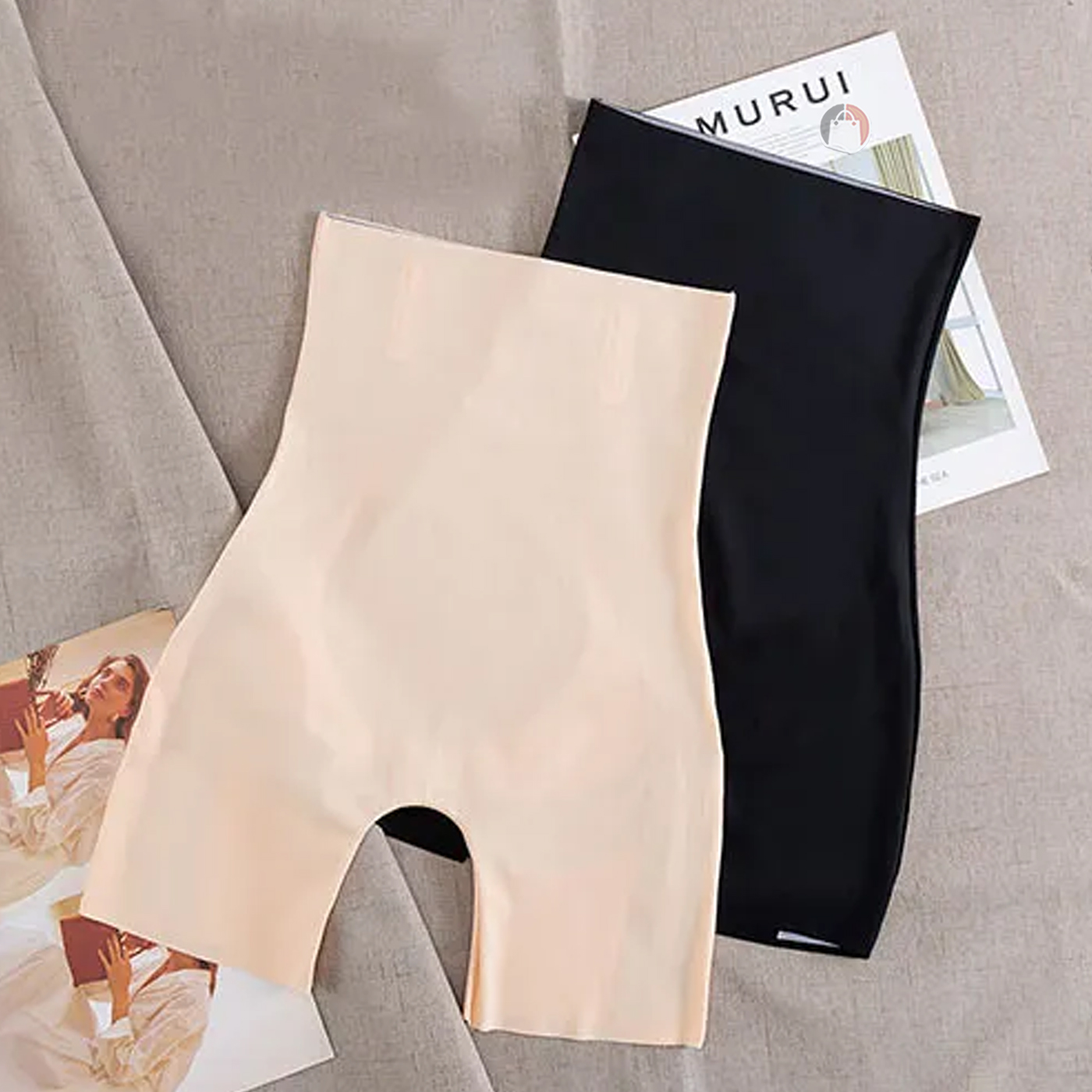 Vista 3 de Pantalones Cortos Moldeadores Cintura